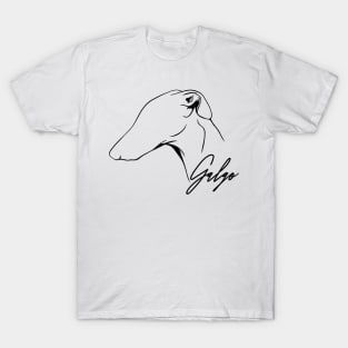 Proud Galgo profile dog lover sighthound gift T-Shirt